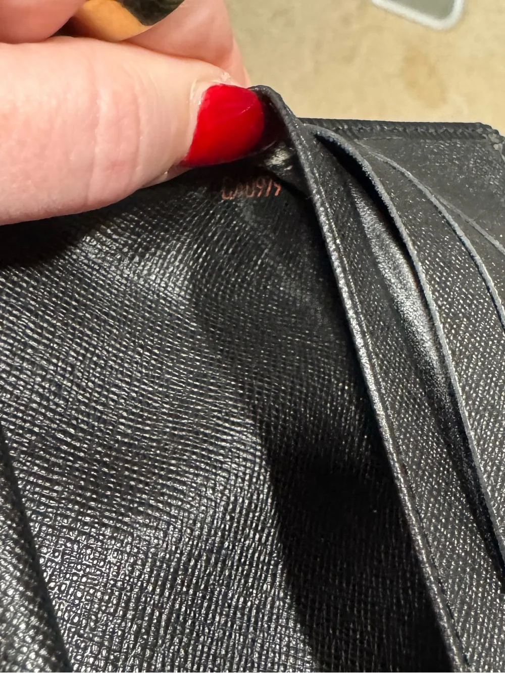 Louis Vuitton Black Epi Wallett